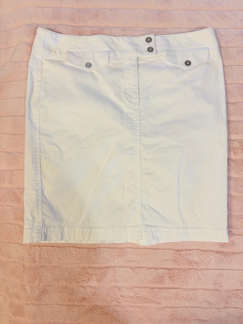 LOFT White Mini Skirt